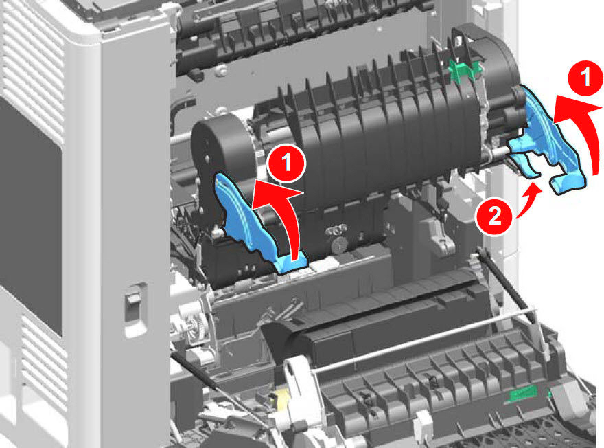 A '202.03 Paper Jam' Message on a Lexmark C792 or X792 Series Printer
